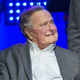 Bush at the hurricane relief concert attended by former presidents on October 21. (Photo: Jim Chapin/Getty Images)